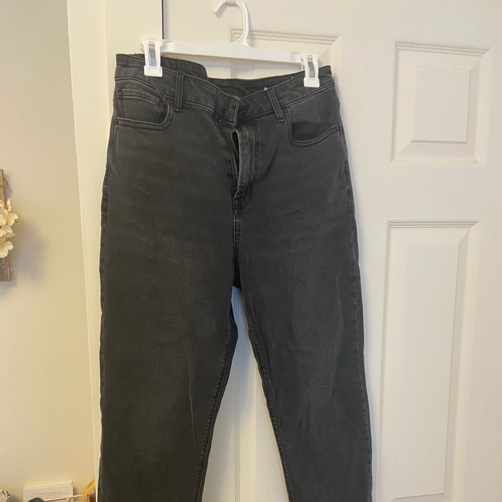 American Eagle Black Mom Jeans